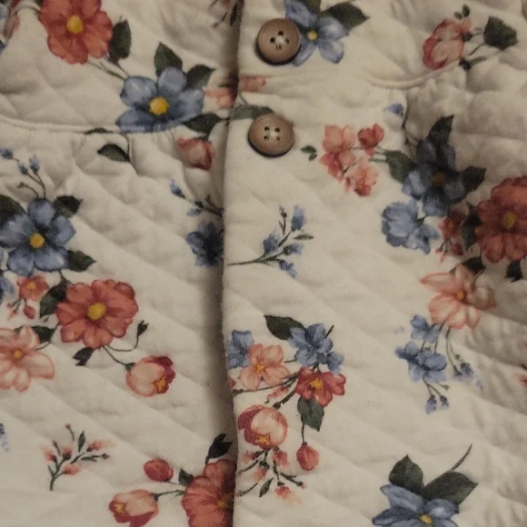 Carter's White Floral Kids Hoodie - Picture 2 of 4